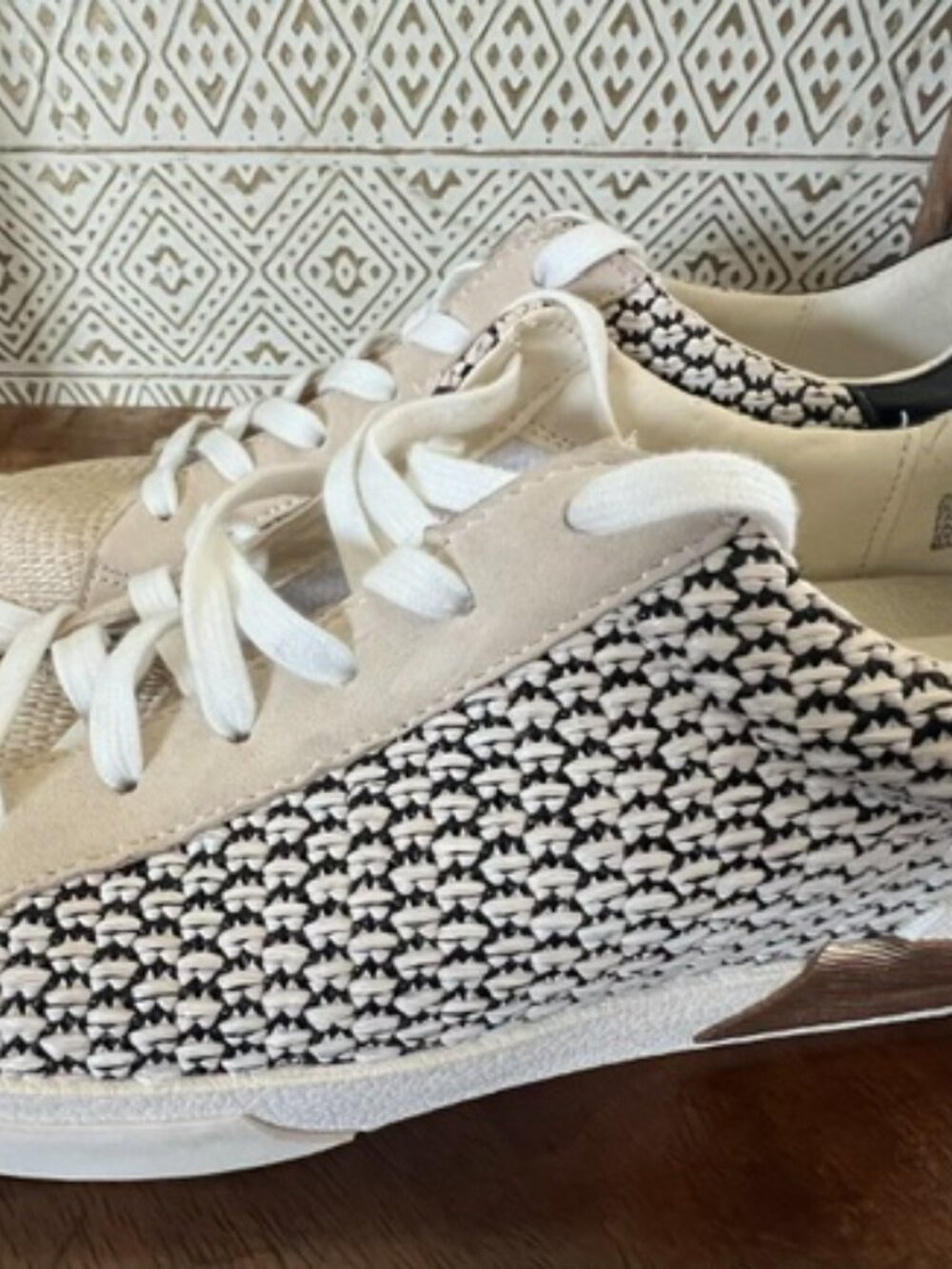Dolce Vita Zina Woven Raffia Upper Leather Sneakers Womens - Size 8 - Picture 8 of 9
